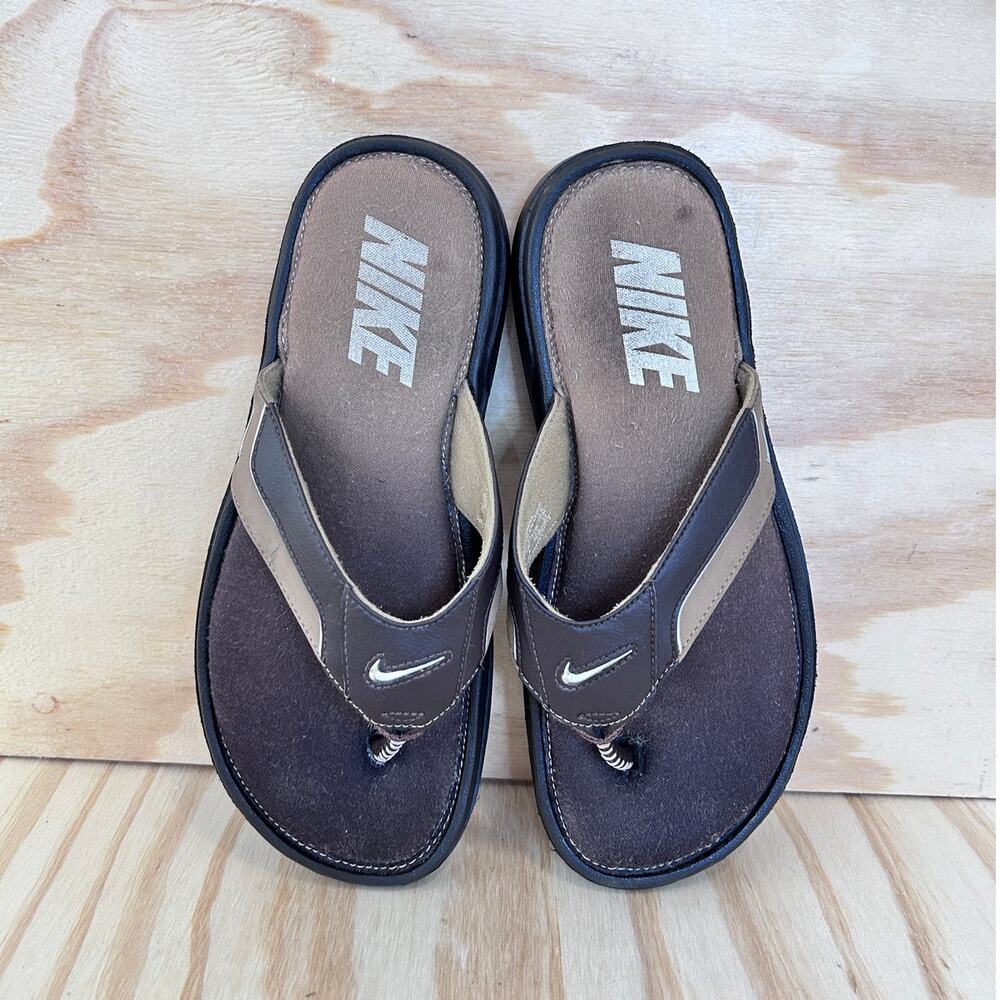 Nike - Comfort Thong - Flip Flop Sandals - Brown - Men's - 9 - 431880-202 - Picture 7 of 9
